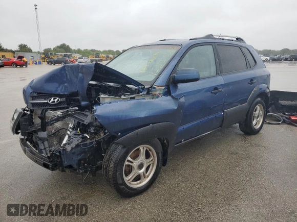 2005 Hyundai Tucson GLS with VIN KM8JN12D05U074879, listed as a Copart auction lot 73746674 with 0 mi miles and Salvage Title. Bid and sale history available at carsss.com. Image 1.
