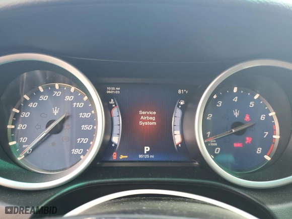 2015 Maserati Ghibli S Q4 with VIN ZAM57RTA6F1150185, listed as a Copart auction lot 69081743 with 95,125 mi miles. Bid and sale history available at carsss.com. Image 9.