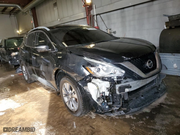 2015 Nissan Murano S with VIN 5N1AZ2MH4FN216933, listed as a Copart auction lot 46111835 with 165,323 mi miles and Salvage Title. Bid and sale history available at carsss.com. Image 4.