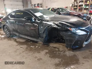 2015 Lexus RC 350 with VIN JTHSE5BC3F5004035, listed as a IAAI auction lot 41406589 with 128,155 mi miles. Bid and sale history available at carsss.com. Image 1.