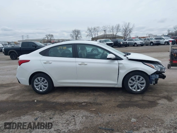 2022 Hyundai Accent SE with VIN 3KPC24A61NE184994, listed as a IAAI auction lot 41952958 with 18,851 mi miles and . Bid and sale history available at carsss.com. Image 13.