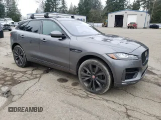 2019 Jaguar F-Pace 30t R-Sport with VIN SADCL2GX7KA352187, listed as a Copart auction lot 87842805 with 59,995 mi miles and Salvage title. Bid and sale history available at DreamBid. Image 4.