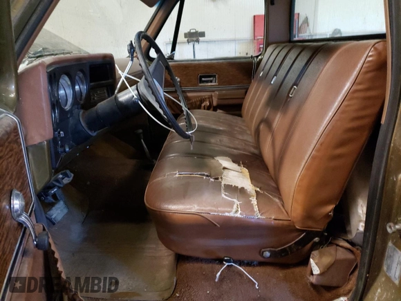 1976 GMC Sonoma with VIN TKU246S503443, listed as a Copart auction lot 43298494 with 28,793 mi miles and Clean Title. Bid and sale history available at DreamBid. Image 7.