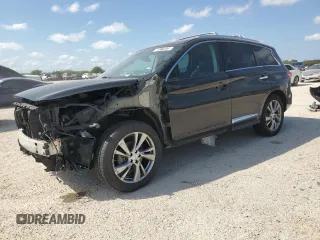 2013 Infiniti JX35 with VIN 5N1AL0MMXDC345884, listed as a Copart auction lot 71356404 with 150,655 mi miles and Salvage Title. Bid and sale history available at carsss.com. Image 1.