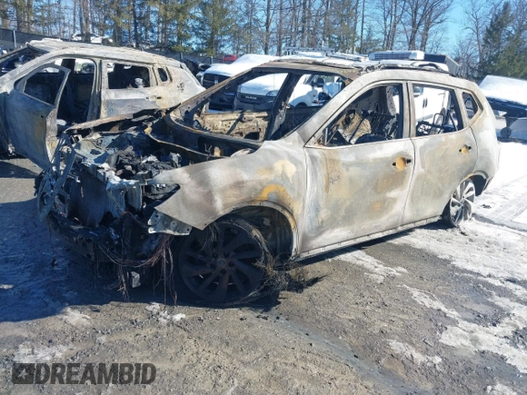 2014 Nissan Rogue S with VIN 5N1AT2MV9EC844598, listed as a IAAI auction lot 41451846 with 136,487 mi miles. Bid and sale history available at carsss.com. Image 2.