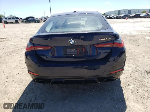 2024 BMW 4 Series M440i with VIN WBA63AW08RFP74812, listed as a Copart auction lot 47379994 with 12,719 mi miles and Non Repairable. Bid and sale history available at DreamBid. Image 6.