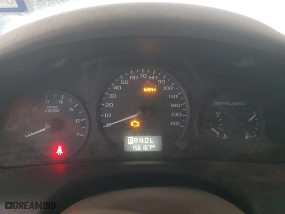 2005 Chevrolet Malibu with VIN 1G1ZS52F25F165433, listed as a Copart auction lot 49486315 with 156,167 mi miles and Clean Title. Bid and sale history available at carsss.com. Image 9.