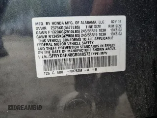 2016 Acura MDX Technology with VIN 5FRYD4H48GB048572, listed as a Copart auction lot 62673345 with 126,035 mi miles and Salvage title. Bid and sale history available at DreamBid. Image 13.