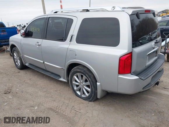 2008 Infiniti QX56 with VIN 5N3AA08C58N903066, listed as a IAAI auction lot 41913494 with 159,280 mi miles. Bid and sale history available at carsss.com. Image 3.