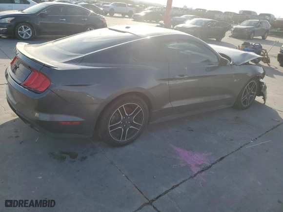 2019 Ford Mustang GT with VIN 1FA6P8CF7K5151188, listed as a Copart auction lot 42637345 with NaN miles and Salvage Title. Bid and sale history available at carsss.com. Image 3.