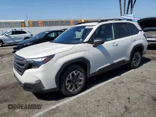 2025 Subaru Forester Premium with VIN JF2SLDBCXSH522476, listed as a Copart auction lot 57898805 with 1,999 mi miles and Salvage title. Bid and sale history available at DreamBid. Image 1.