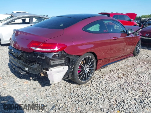 2018 Mercedes-Benz C C 300 with VIN WDDWJ4JB8JF695704, listed as a IAAI auction lot 41991929 with 35,573 mi miles and . Bid and sale history available at carsss.com. Image 4.