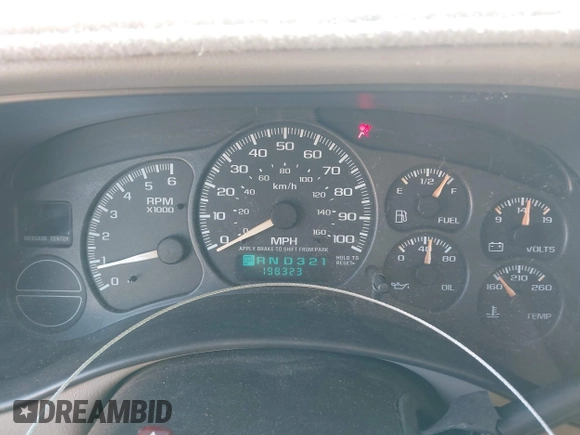2001 Chevrolet Suburban LS with VIN 3GNEC16T61G284128, listed as a IAAI auction lot 41102555 with 198,323 mi miles. Bid and sale history available at carsss.com. Image 7.