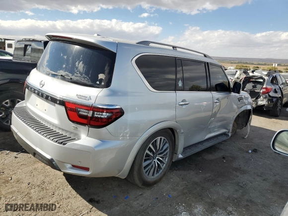 2021 Nissan Armada SL with VIN JN8AY2BB4M9794725, listed as a Copart auction lot 78262554 with 85,399 mi miles and Salvage Title. Bid and sale history available at carsss.com. Image 3.