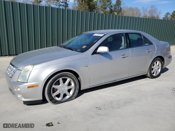 2005 Cadillac STS with VIN 1G6DW677950196102, listed as a Copart auction lot 42146505 with 323,458 mi miles and Salvage Title. Bid and sale history available at carsss.com. Image 1.