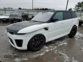 2018 Land Rover Range Rover Sport SVR with VIN SALWZ2SE8JA186704, listed as a Copart auction lot 44419205 with 105,537 mi miles and Salvage title. Bid and sale history available at DreamBid. Image 1.
