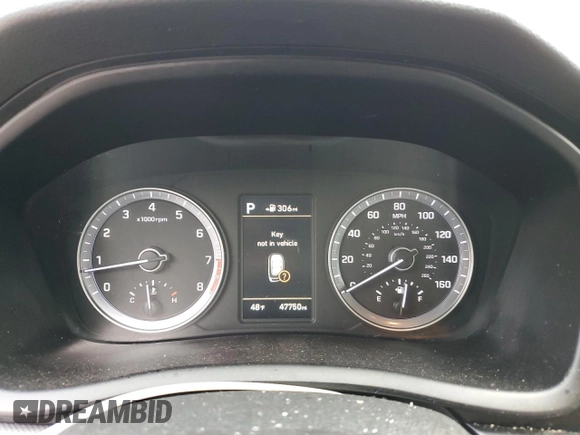 2018 Hyundai Sonata Sport Plus with VIN 5NPE34AF6JH626924, listed as a Copart auction lot 84609274 with 47,750 mi miles and Salvage Title. Bid and sale history available at carsss.com. Image 9.
