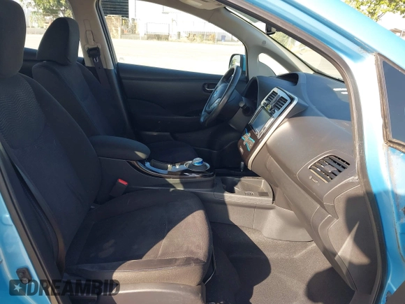 2015 Nissan LEAF S with VIN 1N4AZ0CP6FC330483, listed as a IAAI auction lot 42217559 with 35,216 mi miles and . Bid and sale history available at DreamBid. Image 5.