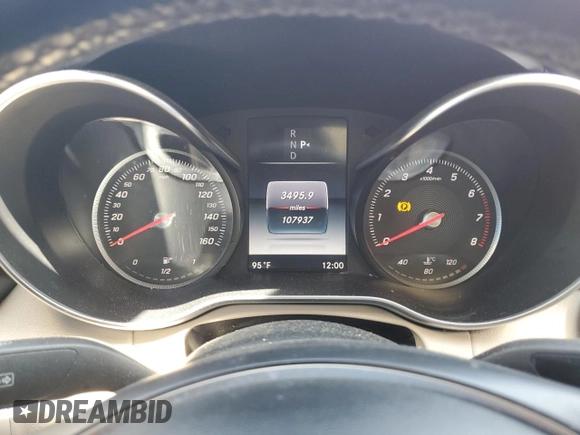 2016 Mercedes-Benz C 300 with VIN 55SWF4JB9GU157178, listed as a Copart auction lot 66901694 with 107,937 mi miles and Clean title. Bid and sale history available at DreamBid. Image 9.