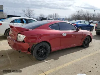 2006 Hyundai Tiburon GT with VIN KMHHN65F86U190230, listed as a Copart auction lot 47736175 with 156,991 mi miles and Non Repairable. Bid and sale history available at carsss.com. Image 3.