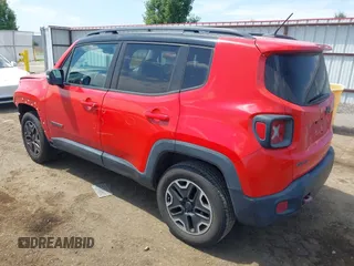 2017 Jeep Renegade Trailhawk with VIN ZACCJBCB3HPE47124, listed as a IAAI auction lot 42644090 with 77,345 mi miles and . Bid and sale history available at DreamBid. Image 3.