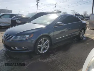 2013 Volkswagen CC R-Line with VIN WVWBP7AN6DE547029, listed as a Copart auction lot 46512734 with 119,443 mi miles and Salvage Title. Bid and sale history available at DreamBid. Image 1.