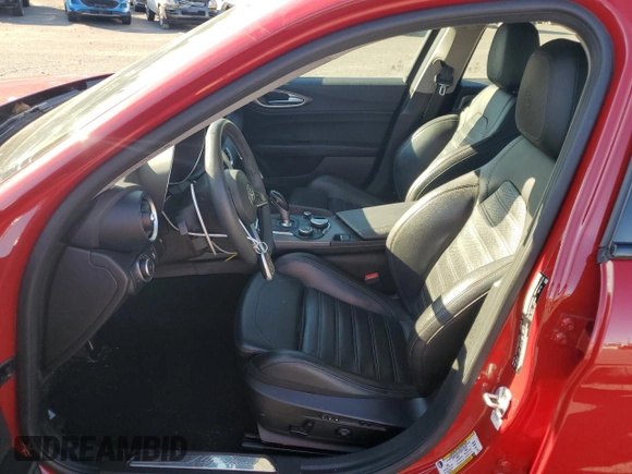 2019 Alfa Romeo Giulia Ti Sport with VIN ZARFAMBN9K7604458, listed as a Copart auction lot 73707164 with 34,495 mi miles and Salvage Title. Bid and sale history available at carsss.com. Image 7.