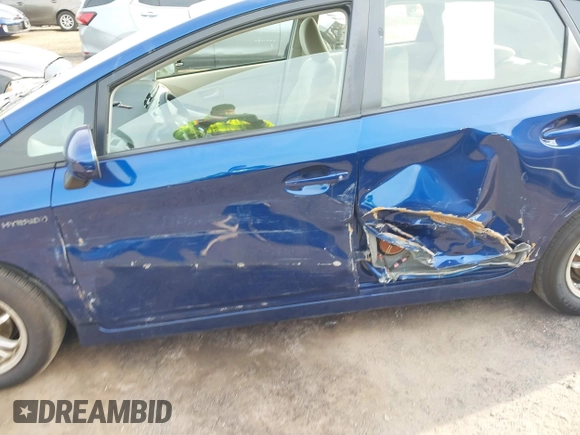 2011 Toyota Prius I with VIN JTDKN3DU1B1449984, listed as a IAAI auction lot 41741870 with 166,367 mi miles and . Bid and sale history available at DreamBid. Image 6.