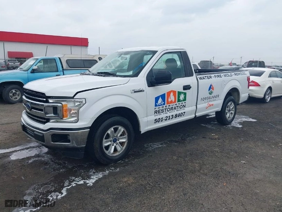2019 Ford F-150 XL with VIN 1FTMF1C53KKD08509, listed as a IAAI auction lot 41742988 with 98,470 mi miles. Bid and sale history available at carsss.com. Image 2.