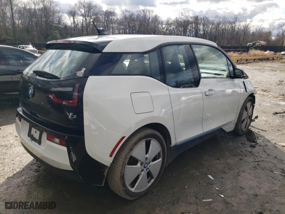 2015 BMW i3 with VIN WBY1Z4C51FV279106, listed as a Copart auction lot 37413703 with 0 mi miles. Bid and sale history available at carsss.com. Image 3.