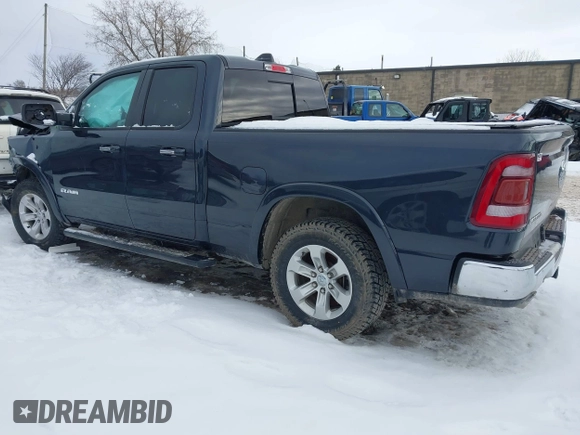 2019 Ram 1500 Laramie with VIN 1C6SRFDT3KN556578, listed as a IAAI auction lot 41444514 with 91,365 mi miles. Bid and sale history available at carsss.com. Image 3.