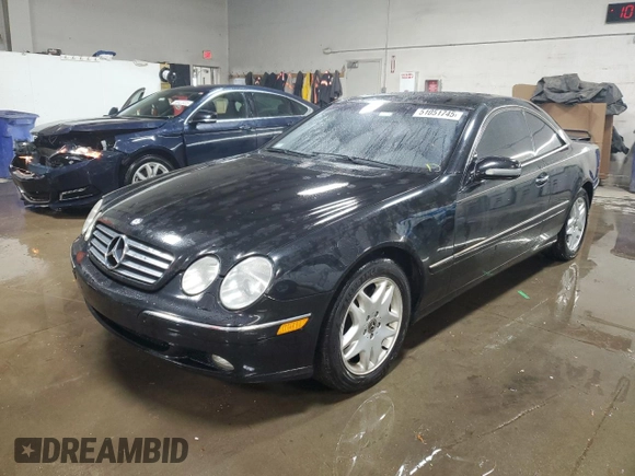 2001 Mercedes-Benz CL 500/600 z VIN WDBPJ75J01A008311, wystawiony jako Copart lot #51051745 z przebiegiem 178 423 mil mil oraz Szkoda całkowita • Salvage title. Historia ofert i sprzedaży dostępna na DreamBid. Obrazek 1.
