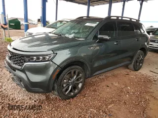 2021 Kia Sorento SX Prestige X-Line with VIN 5XYRKDLF7MG029066, listed as a Copart auction lot 51809045 with 47,000 mi miles and Salvage Title. Bid and sale history available at carsss.com. Image 1.