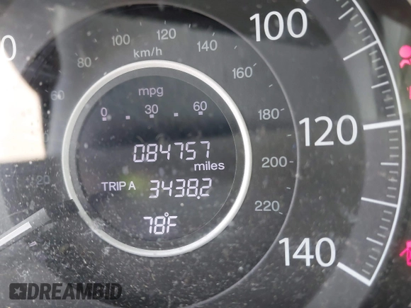 2016 Honda CR-V LX with VIN 2HKRM4H36GH659845, listed as a IAAI auction lot 39713978 with 84,757 mi miles. Bid and sale history available at carsss.com. Image 7.