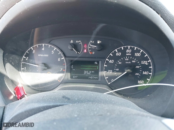2015 Nissan Sentra S with VIN 3N1AB7AP0FY307561, listed as a IAAI auction lot 42090506 with 149,744 mi miles. Bid and sale history available at carsss.com. Image 7.