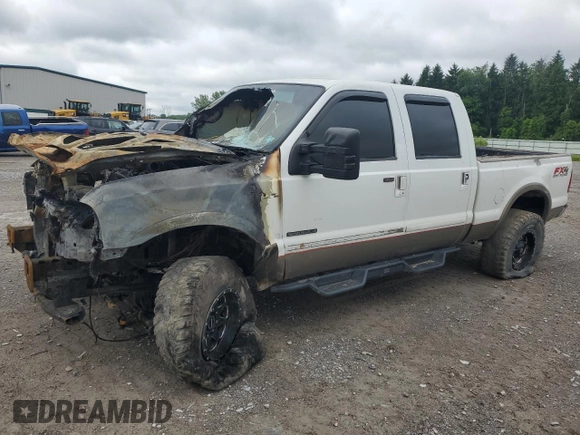 2002 Ford Super Duty F-250 XL with VIN 1FTNW21F72ED46989, listed as a Copart auction lot 57978304 with 0 mi miles and Salvage Title. Bid and sale history available at carsss.com. Image 1.