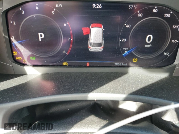2022 Volkswagen Atlas SE with VIN 1V2JR2CA6NC558188, listed as a Copart auction lot 44167285 with 29,581 mi miles and Salvage title. Bid and sale history available at DreamBid. Image 9.