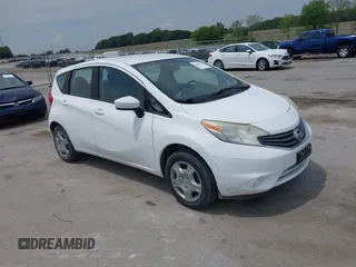 2015 Nissan Note SV z VIN 3N1CE2CPXFL402741, wystawiony jako IAAI lot #42488550 z przebiegiem 157 733 mil mil oraz . Historia ofert i sprzedaży dostępna na DreamBid. Obrazek 1.