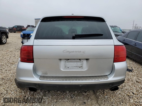 2004 Porsche Cayenne S with VIN WP1AB29P84LA66793, listed as a Copart auction lot 43634485 with 0 mi miles and Salvage Title. Bid and sale history available at carsss.com. Image 6.