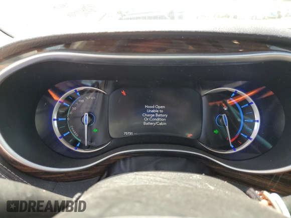 2021 Chrysler Pacifica Hybrid Limited с VIN 2C4RC1S73MR510479, выставлен на аукционе Copart как лот 52423605 с пробегом 75 751 миль миль и Списание • Salvage title. История ставок и продаж доступна на DreamBid. Изображение 9.