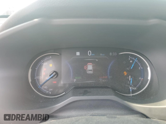 2023 Toyota RAV4 Hybrid XLE with VIN JTMRWRFV7PD166743, listed as a Copart auction lot 59964505 with 87,404 mi miles and Salvage title. Bid and sale history available at DreamBid. Image 9.