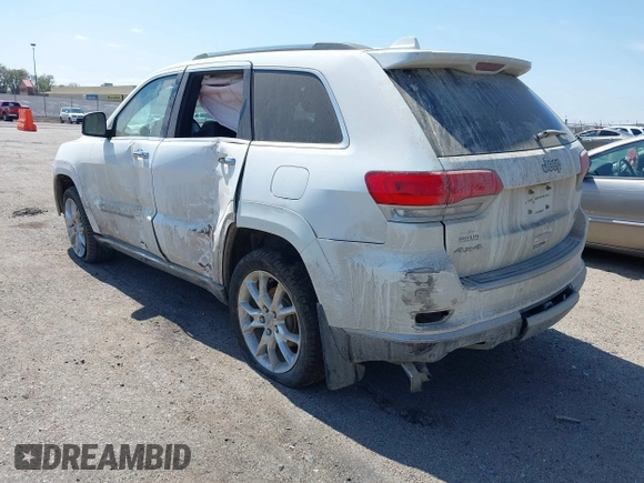 2014 Jeep Grand Cherokee Summit z VIN 1C4RJFJG3EC213145, wystawiony jako IAAI lot #41918145 z przebiegiem 176 460 mil mil oraz . Historia ofert i sprzedaży dostępna na DreamBid. Obrazek 3.