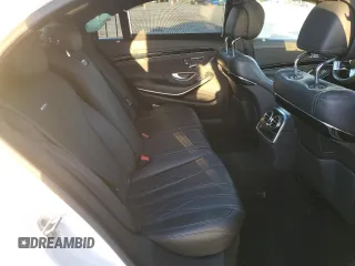 2016 Mercedes-Benz S-Class AMG S 63 with VIN WDDUG7JB2GA237685, listed as a Copart auction lot 36030283 with 0 mi miles. Bid and sale history available at carsss.com. Image 10.