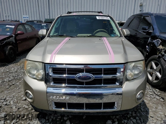 2010 Ford Escape Limited with VIN 1FMCU0EGXAKA03092, listed as a Copart auction lot 61094785 with 114,884 mi miles and Salvage title. Bid and sale history available at DreamBid. Image 5.