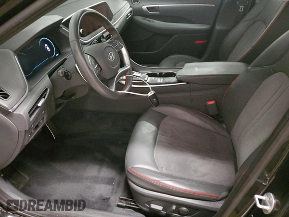 2021 Hyundai Sonata SEL Plus with VIN 5NPEJ4J26MH062604, listed as a Copart auction lot 45585325 with 39,569 mi miles and Salvage Title. Bid and sale history available at DreamBid. Image 7.
