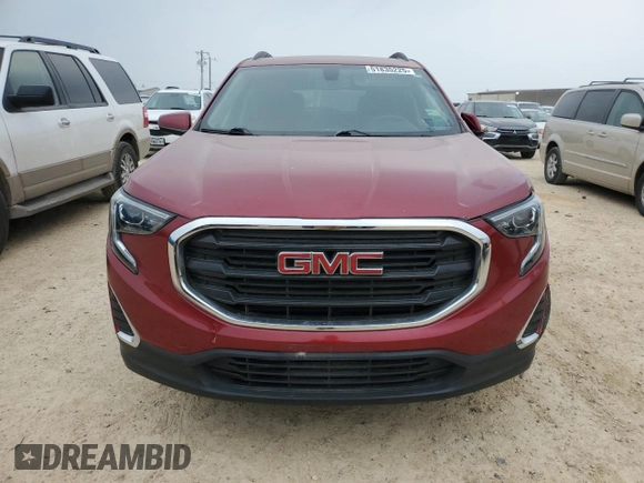 2019 GMC Terrain SLE with VIN 3GKALMEV2KL367595, listed as a Copart auction lot 51835225 with 0 mi miles and Clean Title. Bid and sale history available at carsss.com. Image 5.