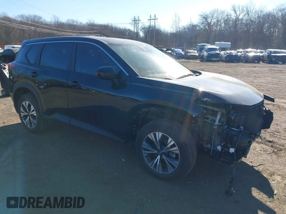 2023 Nissan Rogue SV with VIN JN8BT3BB1PW356355, listed as a IAAI auction lot 41417272 with 9,264 mi miles and . Bid and sale history available at DreamBid. Image 1.