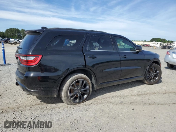 2021 Dodge Durango GT with VIN 1C4RDHDG6MC825093, listed as a Copart auction lot 56124395 with 59,712 mi miles and Salvage title. Bid and sale history available at DreamBid. Image 3.