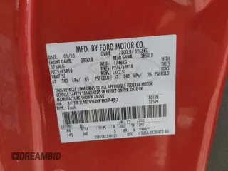 2010 Ford F-150 XL с VIN 1FTFX1EV6AFB37457, выставлен на аукционе Copart как лот 58805895 с пробегом 123 572 миль миль и Чистый • Clean title. История ставок и продаж доступна на DreamBid. Изображение 12.