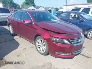 2017 Chevrolet Impala LT with VIN 2G1105S37H9106710, listed as a IAAI auction lot 42585642 with 96,392 mi miles and . Bid and sale history available at DreamBid. Image 1.